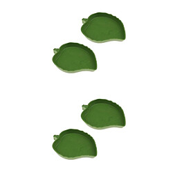 4pcs Bol d'Alimentation en Plastique Abreuvoir Terrarium Reptile Vivarium Tortoise Gecko