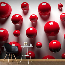 Paris Prix Papier Peint Red Balls 105 x 150 cm