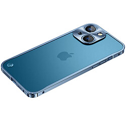 Bumper en métal mat, bleu pour votre iPhone 13 mini 5.4 pouces