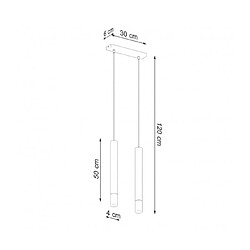 Acheter Luminaire Center Suspension Wezyr Bar Verre,acier blanc 2 ampoules 120cm