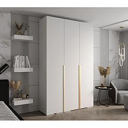 Abiks Meble Armoire Inova 1 À Portes Battantes 236,7/150/47 3 Portes (bianco/d’oro)