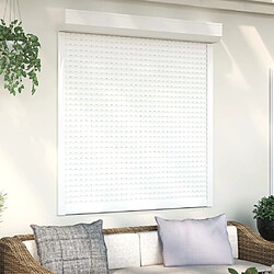 vidaXL Volet roulant aluminium 130x140 cm blanc