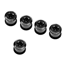 5pcs en alliage d'aluminium vélo vélo pédalier percussion boulon vis m8x7mm noir pas cher