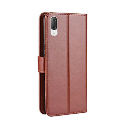 Avis Wewoo Housse Coque en cuir à rabat horizontal Retro Crazy Horse Texture pour Sony Xperia L3avec support et logements cartesainsi que portefeuille et lanière Marron