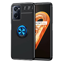 Coque en TPU anti-griffes avec béquille, noir/bleu pour votre Realme 9i/Oppo A76/A36