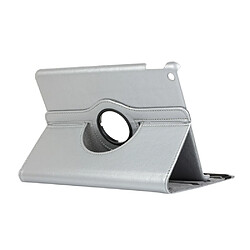 Acheter Etui en PU litchi avec support argent pour votre Apple iPad 10.2 (2019)