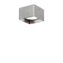 Ideal Lux Downlight carré monté en surface, nickel