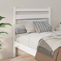 Avis Maison Chic Tête de lit moderne pour chambre - Décoration de lit Blanc 106x4x100 cm Bois massif de pin -MN48720