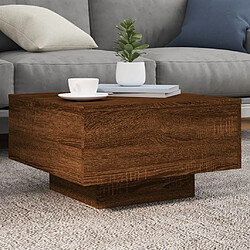 Maison Chic Table basse pour salon | Table à café chêne marron 55x55x31 cm bois d'ingénierie -GKD65452