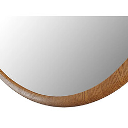 Avis Vente-Unique Miroir rond en bois d'hévéa - D. 60 cm - Naturel - FUJIAN