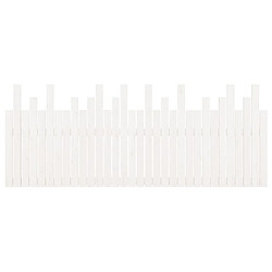 Acheter vidaXL Tête de lit murale Blanc 204x3x80 cm Bois massif de pin