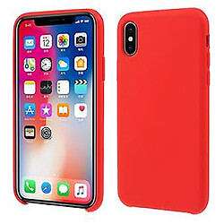 Universal Étui en silicone rouge pour votre Apple iPhone XS / X 5,8 pouces