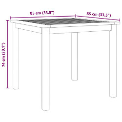 vidaXL Ensemble à manger de jardin 3 pcs Bois d'acacia solide pas cher