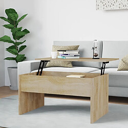 Maison Chic Tabls basse,Table Console pour salon Chêne sonoma 80x50,5x41,5 cm Bois d'ingénierie -MN66756