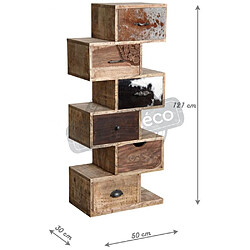 Aubry Gaspard Commode zigzag 6 tiroirs.