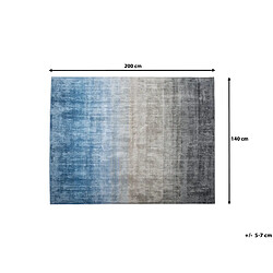 Beliani Tapis gris-bleu 140 x 200 cm ERCIS