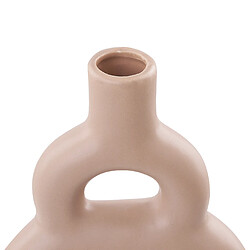 Acheter Beliani Vase à fleurs KOZANI fait à la main Céramique 28 cm Beige sable