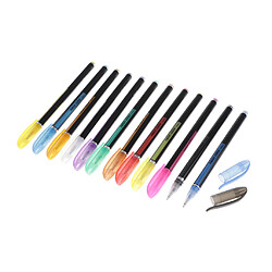 Acheter Stylos à Gel De Couleur Néon Scintillant Marqueurs Stylo Lumineux Fluorescent 12 Couleurs