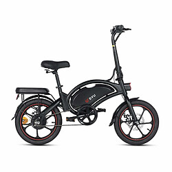 Vélo Électrique Pliant DYU D16 16 Pouces 25km/h - Moteur 250W Batterie 36V6Ah Freins à Disque - Noir