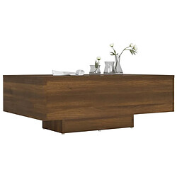 Avis vidaXL Table basse Chêne marron 85x55x31 cm Bois d'ingénierie