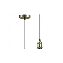 Luminaire Center Suspension design Dreifa Laiton antique 1 ampoule 6,7cm