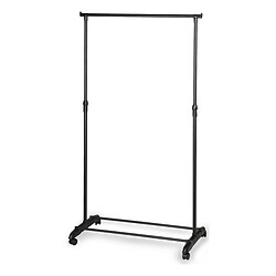 Totalcadeau Porte-manteaux en aluminium et en plastique réglable (80 x 43 x 95-165 cm) dressing pas cher