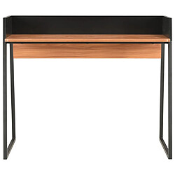 Helloshop26 Bureau table poste de travail meuble d'ordinateur informatique étude et 90 x 60 x 88 cm noir 02_0023929