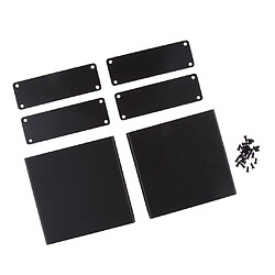 2x Boîtier en Aluminium de Carte PCB DIY Shell Shied Case pour Amplificateur Projets Electroniques, Unités D'alimentation