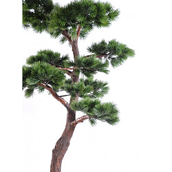 Pegane Plante artificielle haute gamme Spécial extérieur / PIN artificiel BONSAI UV - Dim : 220 x 120 cm pas cher