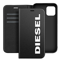 Diesel Étui pour iPhone 11 Pro Anti-chutes 1.5m Clapet Porte-cartes Noir pas cher