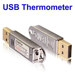 Wewoo Thermomètre USB / Capteur PC numérique intégré, Plage de température: -67 degrés Fahrenheit à 257 Fahrenheit