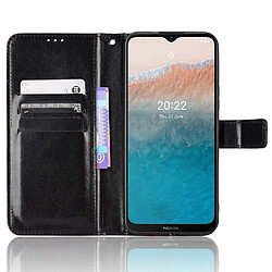 Htdmobiles Housse pour Nokia C21 Plus - etui coque pochette portefeuille + verre trempe - NOIR