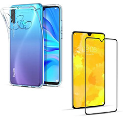 Coque Silicone transparente + Verre Trempe pour Huawei P30 Lite Little Boutik®