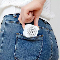 Acheter Universal Mini haut-parleur Bluetooth portable sans fil contrôlé par l'intelligence artificielle avec microphone haute définition(blanche)