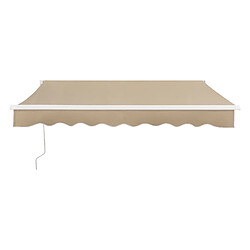 Store Banne Bitonto avec Manivelle 300 x 250 cm Beige [en.casa] pas cher