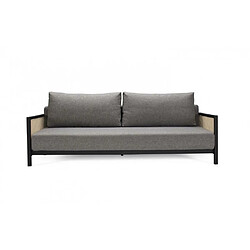 Inside 75 INNOVATION LIVING Canapé design Art Deco NARVI convertible lit 200*140 cm tissu Mixed Dance grey