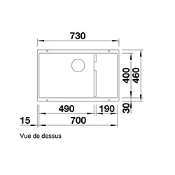 Avis Blanco Evier sous plan Sublime 700-U-Level 523453