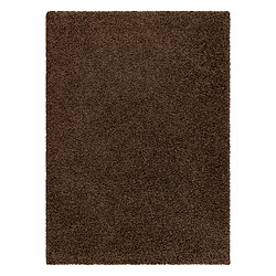 RUGSX Tapis SOFFI shaggy 5cm marron 140x190 cm