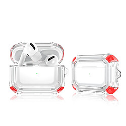 Coque en TPU anti-chute, transparent rouge pour votre Apple Airpods Pro