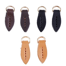 2pcs en cuir zipper tags fixateur de remplacement de remplacement pour sac à main wallet sac marron pas cher