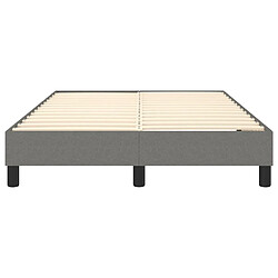 Acheter vidaXL Cadre de lit sans matelas gris foncé 120x200 cm tissu