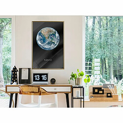 Paris Prix Affiche Murale Encadrée The Solar System Earth 40 x 60 cm Or