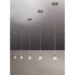 Luminaire Center Suspension Pietra 1 Ampoule G9, chrome poli