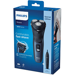 Philips 3000 series S3134/57 rasoir pour homme Rasoir rotatif Tondeuse Noir