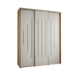 Abiks Meble Armoire Davos 12 À Portes Coulissantes 235,2/190/45 3 Portes