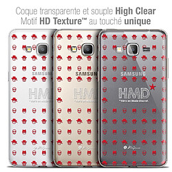 Caseink Coque Housse Etui Samsung Galaxy Grand Prime [Crystal HD Collection Petits Grains ? Design HMD* Hero en Mode Discret - Rigide - Ultra Fin - Imprimé en France]