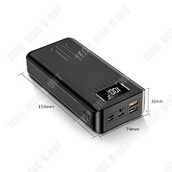 Acheter TD® batterie externe portable 30000mAh charge rapide - Affichage numérique - Port de charge compatible tous téléphones