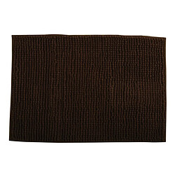 MSV Tapis de bain Microfibre CHENILLE 40x60cm Chocolat