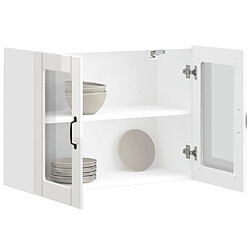 vidaXL Armoire murale de cuisine avec porte en verre Lucca