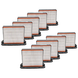 vhbw Lot de 10x filtres d'aspirateur remplacement pour Hitachi 338634, 66370133 pour aspirateur - Filtre HEPA contre les allergies